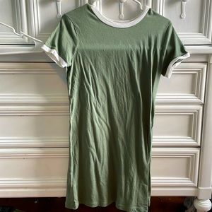 Sage green tshirt dress
